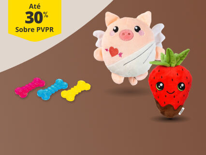 At&eacute; 30% PVPR em brinquedos